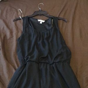 Black mid thigh dress